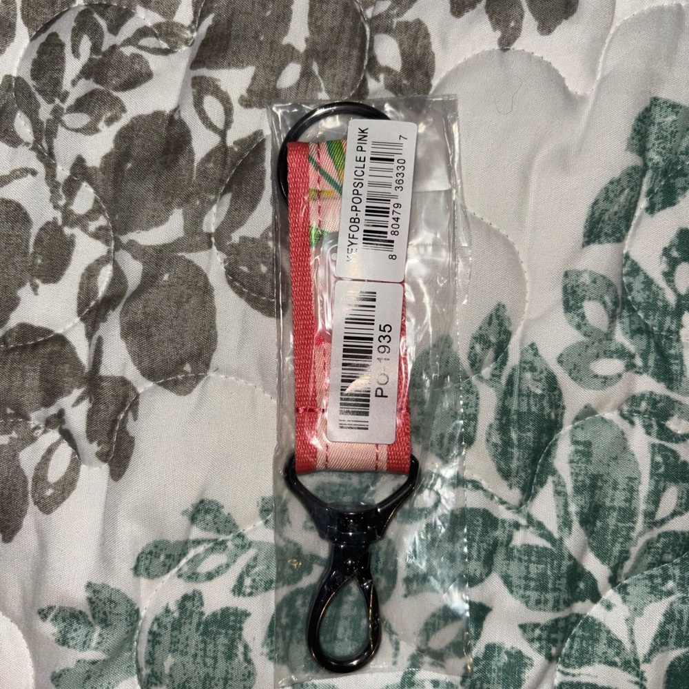 Lug link key fob popsicle pink